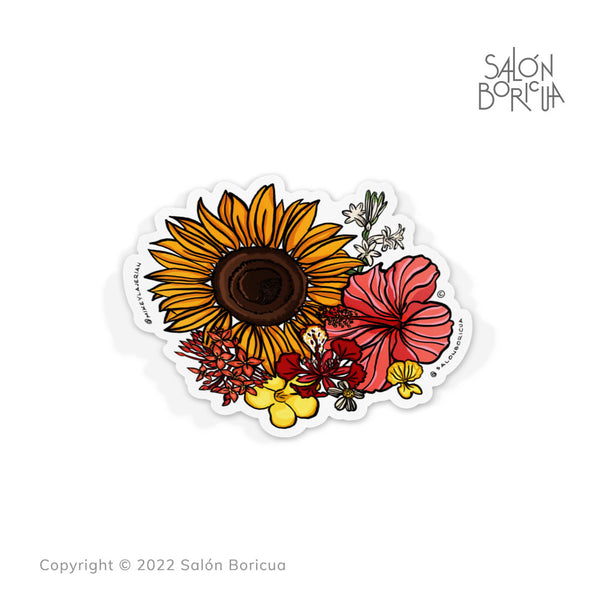 Flores del Patio (Premium Sticker)