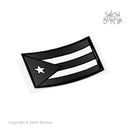 Bandera: PR Rectangular - Resistance Black (Premium Sticker)