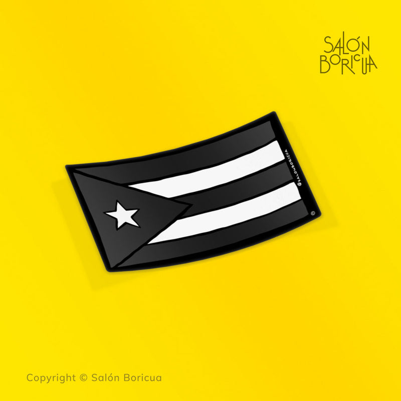 Bandera: PR Rectangular - Resistance Black (Premium Sticker)