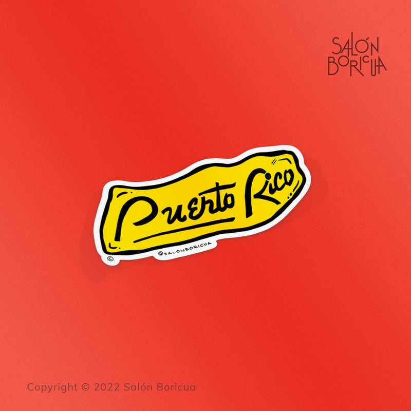 Tipografía de Puerto Rico (Premium Sticker)