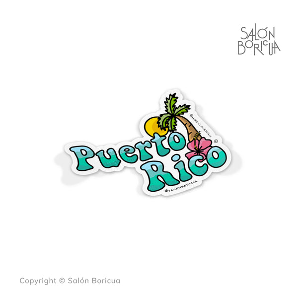 Puerto Rico: Palma, Maga y Sol (Premium Sticker)