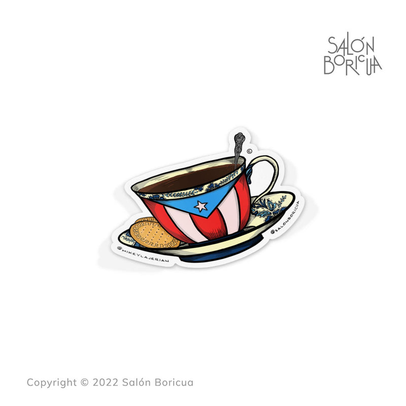 Café y Galletas María [Café de Abuela] (Premium Sticker)