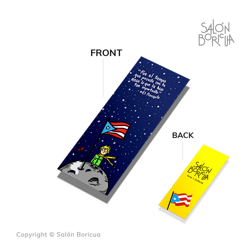 Bookmark: Principito Boricua y Bandera de PR (Marcador)