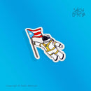 Astronauta Boricua (Premium Sticker)