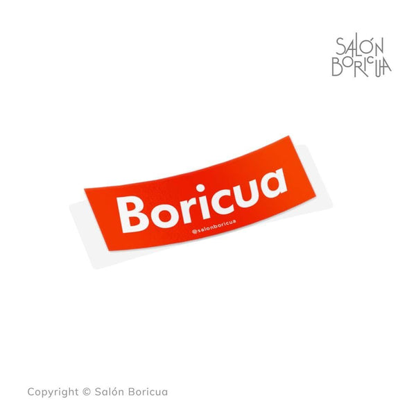 Boricua Box Logo 4" - Red (Premium Sticker)