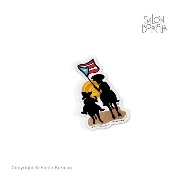 Don Quijote Boricua (Premium Sticker)