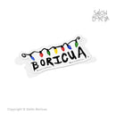 Boricua con Luces de Navidad (Premium Sticker)