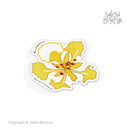 Flor de Flamboyán Amarillo (Premium Sticker)