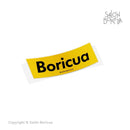 Boricua Box Logo 4" - Yellow (Premium Sticker)