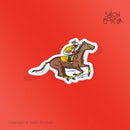 Caballo y Jinete Boricua (Premium Sticker)