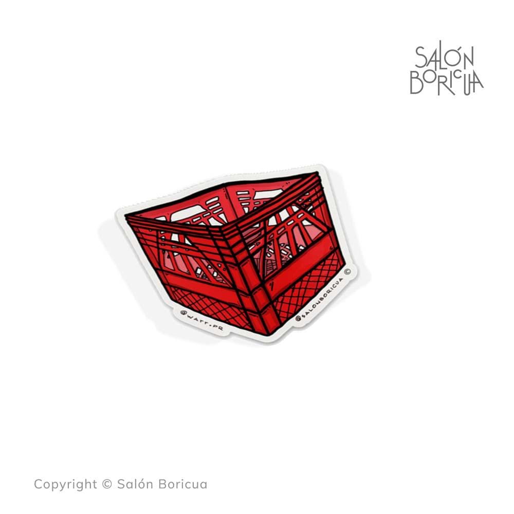 Cajón Sticker Cajón de Leche - ROJO (Premium Sticker)
