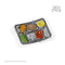 Bandeja de Comedor Escolar Boricua (Premium Sticker)
