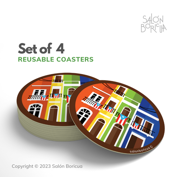 Set of 4: Viejo San Juan (Coasters)