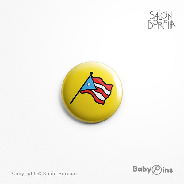 Pin: #05 (con asta) Bandera de PR (BabyPins™)