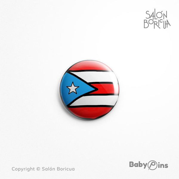 Pin: #93 Bandera PR - Sky Blue (BabyPins™)