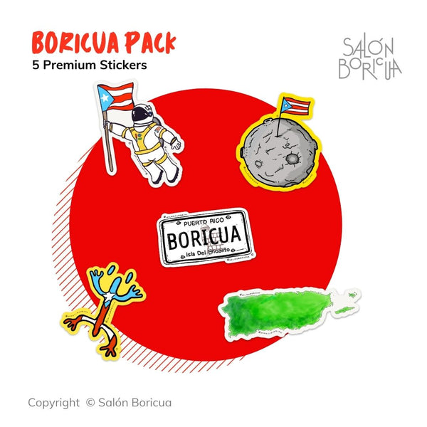 #01 - Boricua Pack (5 Premium Stickers)
