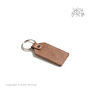 Handmade: Bandera PR en la Luna (Leather Keychain)