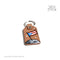 Handmade: Bandera PR en la Luna (Leather Keychain)