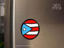 Imán: Bandera: PR Rounded - Sky Blue (Magnet)