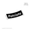 Patriota Box Logo 4" (Premium Sticker)