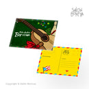 Postal: Felicidades Boricua - Green (Postcard)