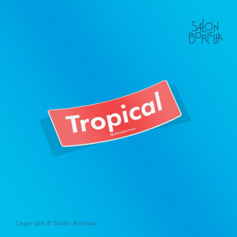 Tropical Box Logo 4" (Premium Sticker)