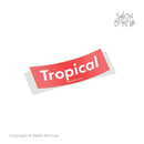 Tropical Box Logo 4" (Premium Sticker)